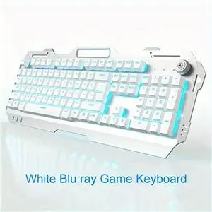 Teclado Inalámbrico, Teclados Inalambricos, Teclado De Membrana Inalámbrico Para Juegos EWEADN, Conexión De 2.4 Ghz, Teclado Inalámbrico Gamer,